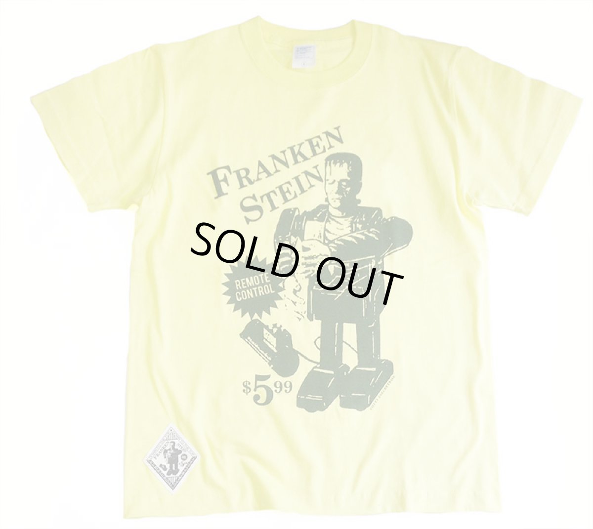 画像1: FRANKEN TOY T-SHIRT By SECRETBASE × DTTT YELLOW (1)