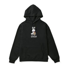 画像1: HONESTBOY×SECRET BASE×FRUIT OF THE LOOM Logo Rabbit Hoodie  BLACK (1)