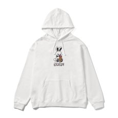 画像1: HONESTBOY×SECRET BASE×FRUIT OF THE LOOM Logo Rabbit Hoodie  WHITE (1)