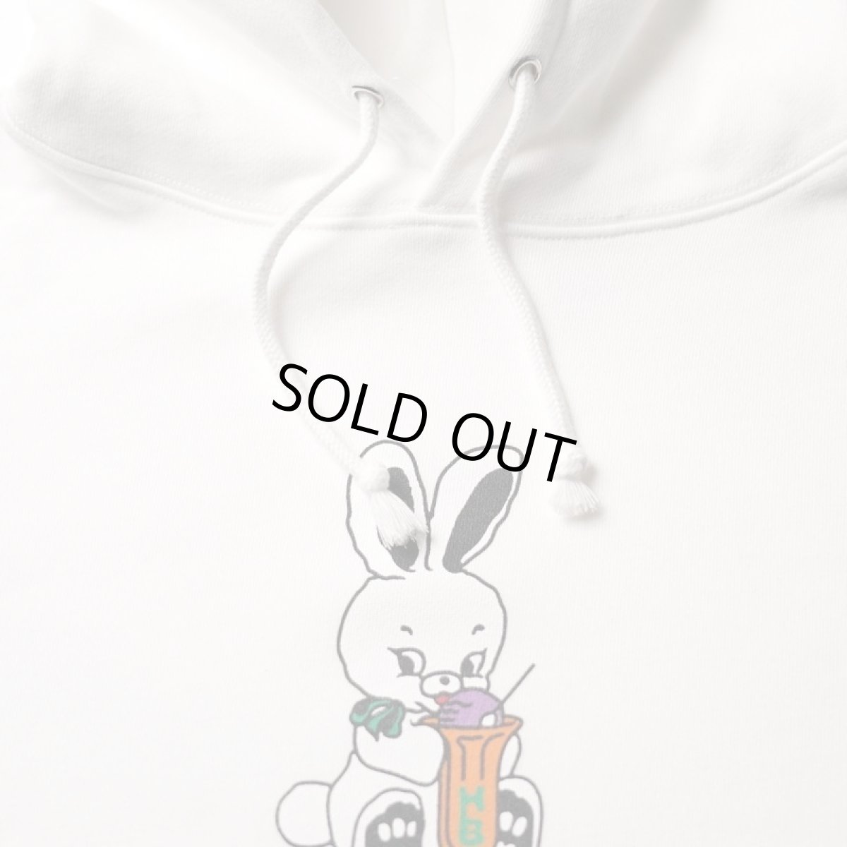画像3: HONESTBOY×SECRET BASE×FRUIT OF THE LOOM Logo Rabbit Hoodie  WHITE (3)