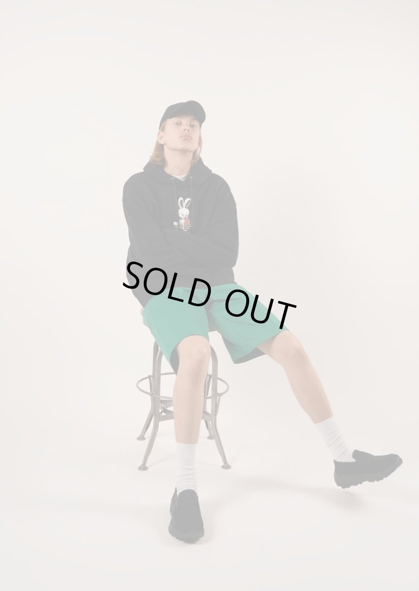 画像7: HONESTBOY×SECRET BASE×FRUIT OF THE LOOM Logo Rabbit Hoodie  BLACK (7)