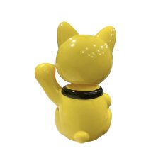 画像2: BOBBLING HEAD LUCKY CAT FULL COLOR YELLOW Ver.[名入れサービス] (2)