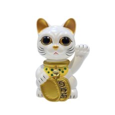 画像1: BOBBLING HEAD LUCKY CAT FULL COLOR 2022 WHITE Ver.[名入れサービス] (1)