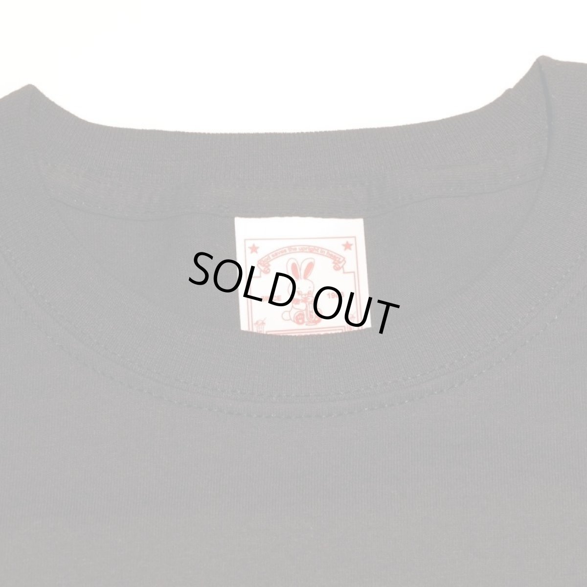 画像5: HONESTBOY×SECRET BASE×FRUIT OF THE LOOM Logo Rabbit SS Tee BLACK (5)