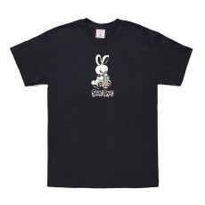 画像1: HONESTBOY×SECRET BASE×FRUIT OF THE LOOM Logo Rabbit SS Tee BLACK (1)