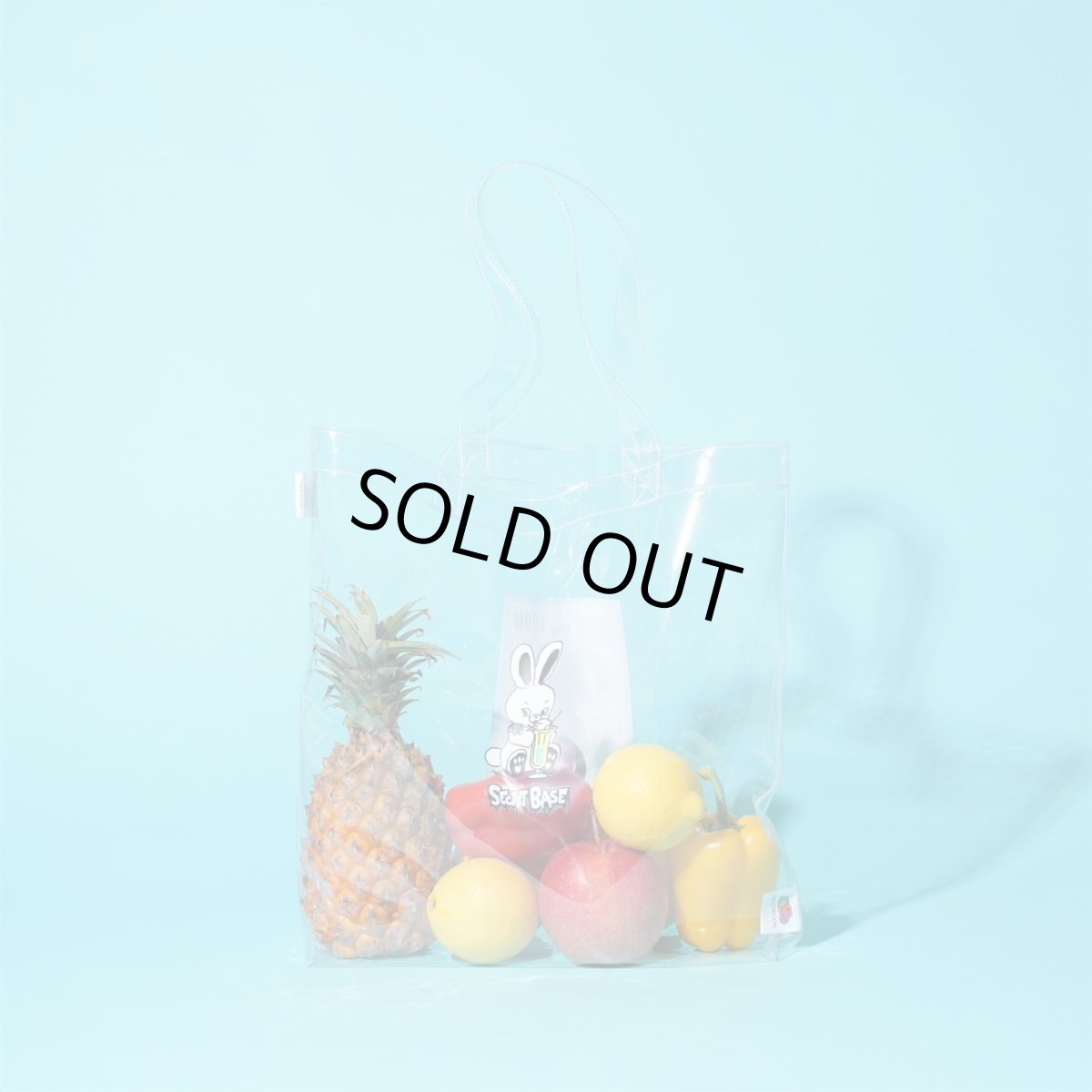 画像7: FRUIT OF THE LOOM×SECRET BASE×HONESTBOY PVC Clear Tote Bag  (7)