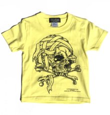 画像1: BALZAC x PUSHEAD SKULL KIDS TEE (1)