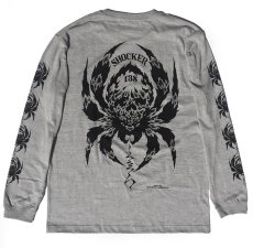 画像2: BALZAC x USUGROW SPIDER LONG TEE GRAY (2)