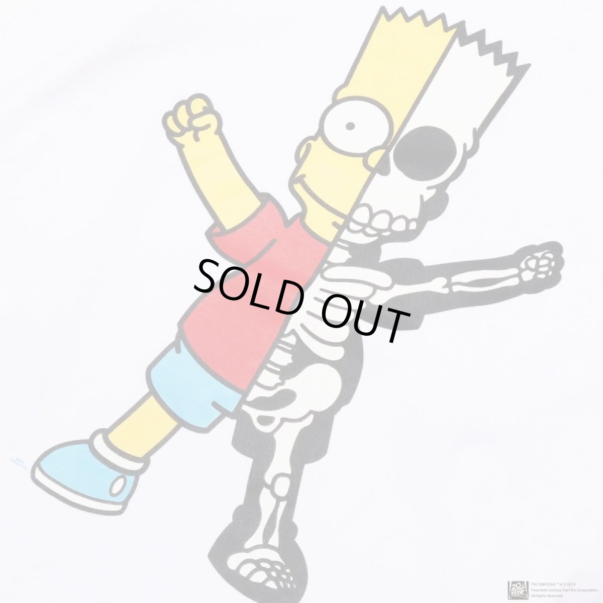 画像3: THE SIMPSONS x SECRET BASE x atmos BART X-RAY LS TEE WHITE (3)