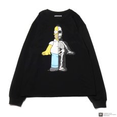 画像1: THE SIMPSONS x SECRET BASE x atmos HOMER X-RAY LS TEE BLACK (1)