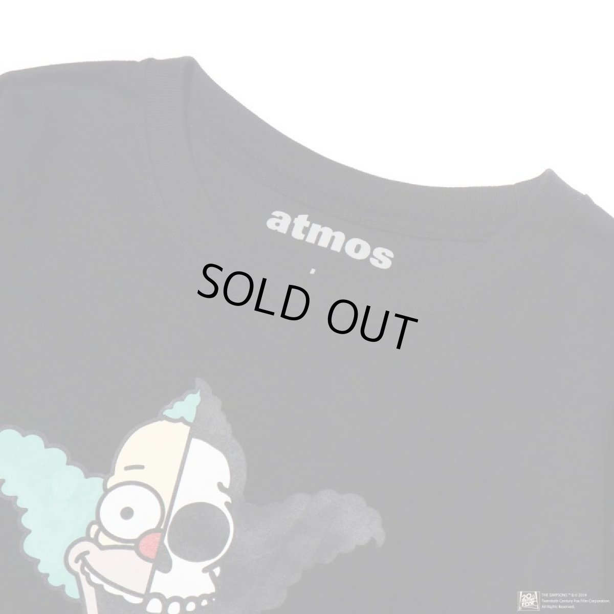 画像4: THE SIMPSONS x SECRET BASE x atmos KRUSTY X-RAY LS TEE BLACK (4)