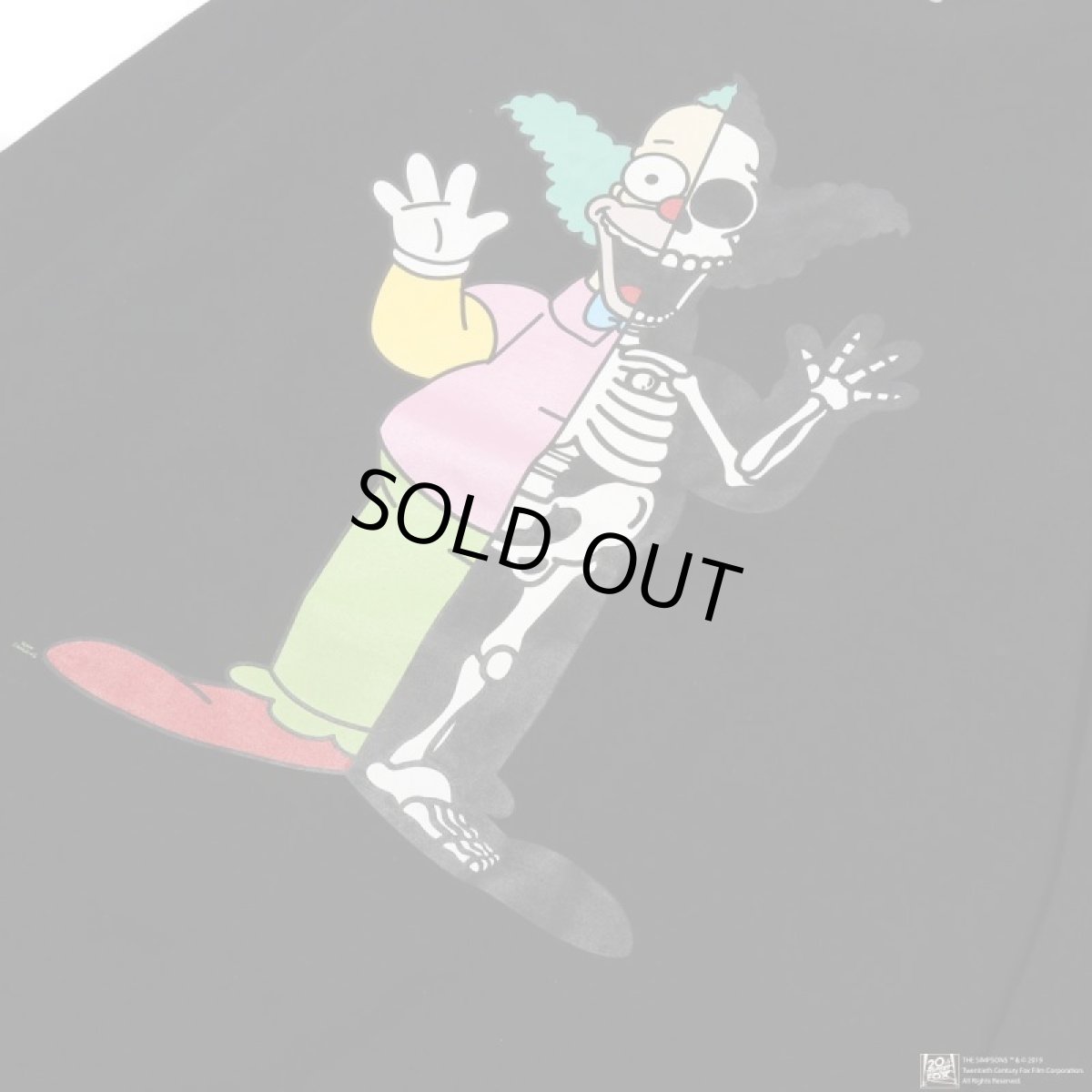 画像3: THE SIMPSONS x SECRET BASE x atmos KRUSTY X-RAY LS TEE BLACK (3)