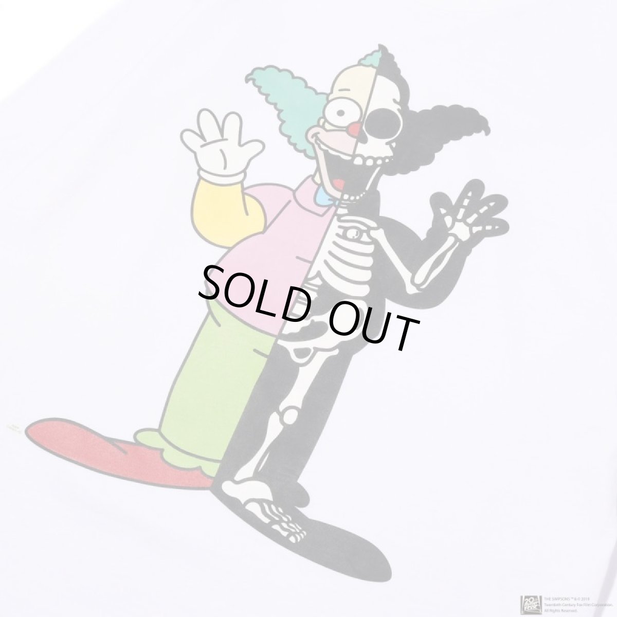 画像3: THE SIMPSONS x SECRET BASE x atmos KRUSTY X-RAY LS TEE WHITE (3)