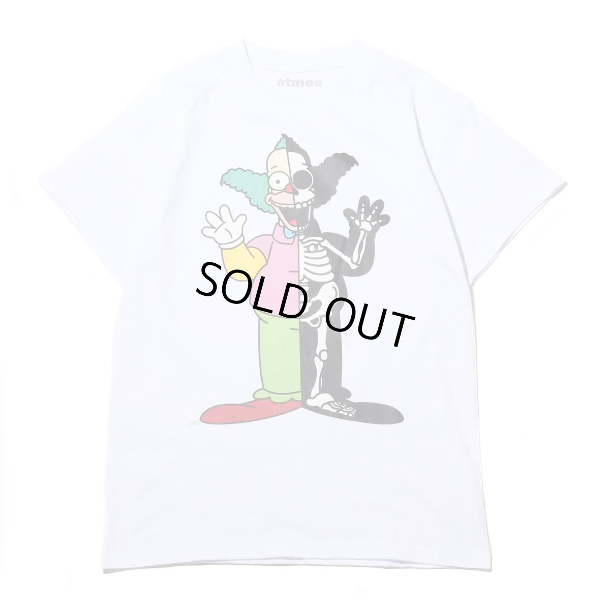 画像1: THE SIMPSONS x SECRET BASE x atmos KRUSTY X-RAY  TEE WHITE (1)