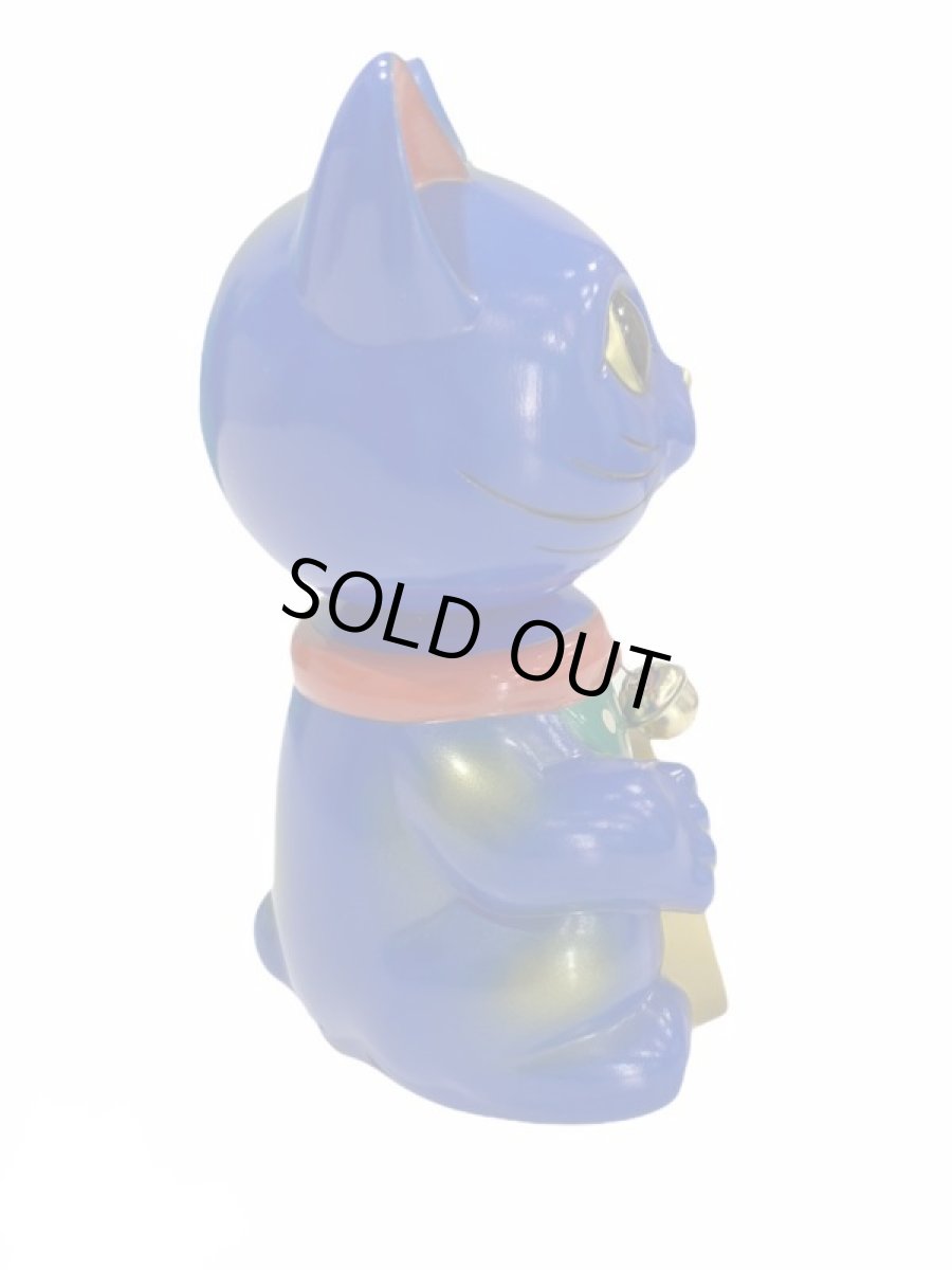 画像2: [キャンセル分] BOBBLING HEAD LUCKY CAT FULL COLOR BLUE Ver.[名入れサービス] (2)