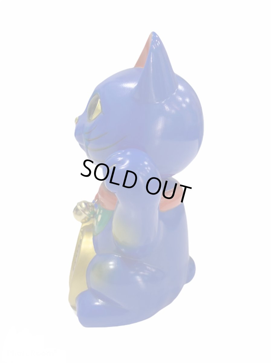 画像3: [キャンセル分] BOBBLING HEAD LUCKY CAT FULL COLOR BLUE Ver.[名入れサービス] (3)