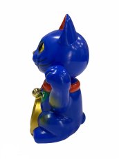 画像3: [キャンセル分] BOBBLING HEAD LUCKY CAT FULL COLOR BLUE Ver.[名入れサービス] (3)