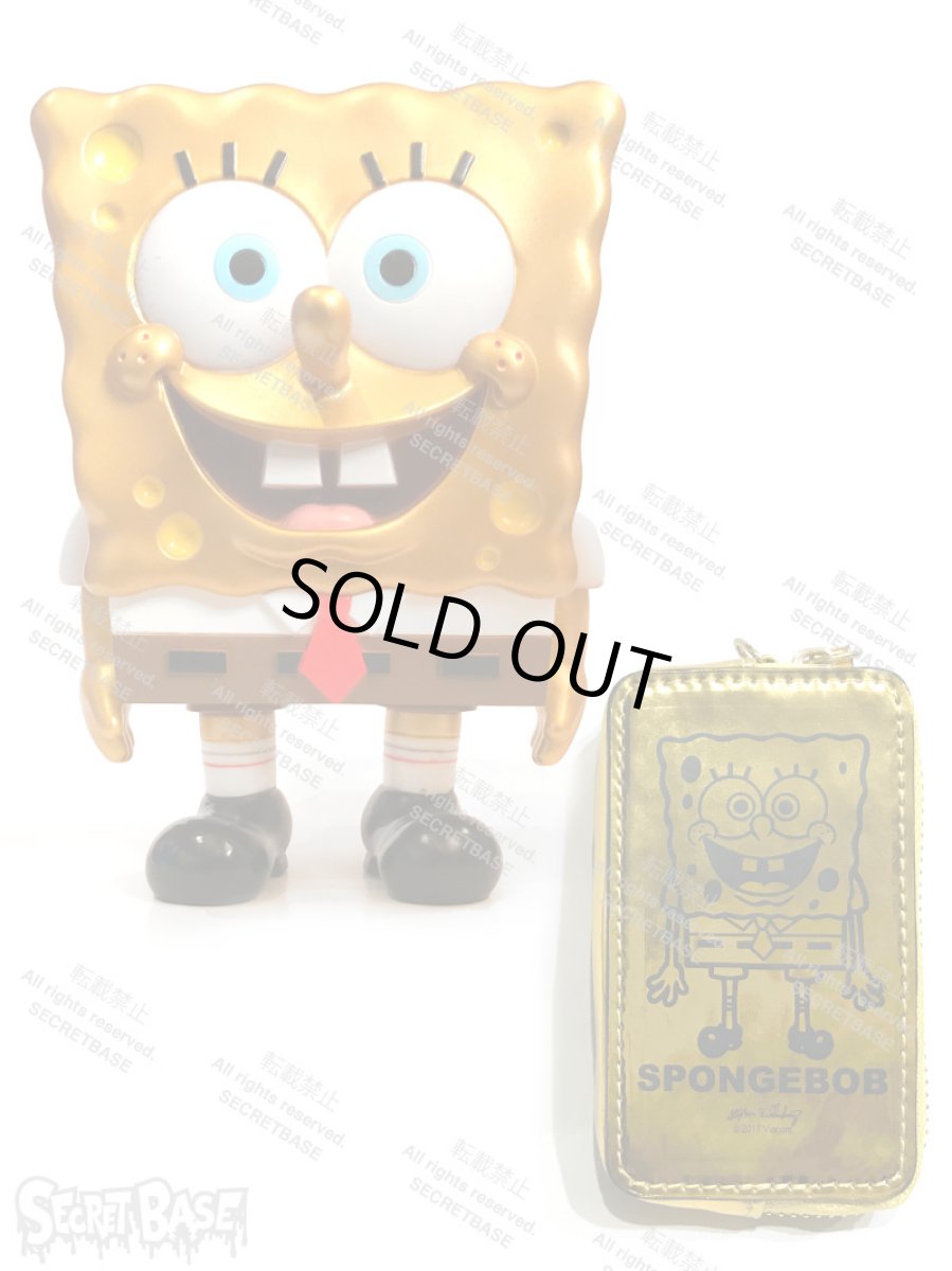 画像1: SPONGE BOB FULL COLOR GOLD POUCH SET (1)