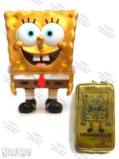 画像1: SPONGE BOB FULL COLOR GOLD POUCH SET (1)