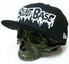 画像1: 1/1 SKULL HEAD & New Era? 9FIFTY? BLACK RAME SET (1)