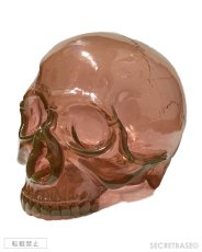 画像1: 1/1 SKULL HEAD CLEAR REDDISH BROWN  (1)