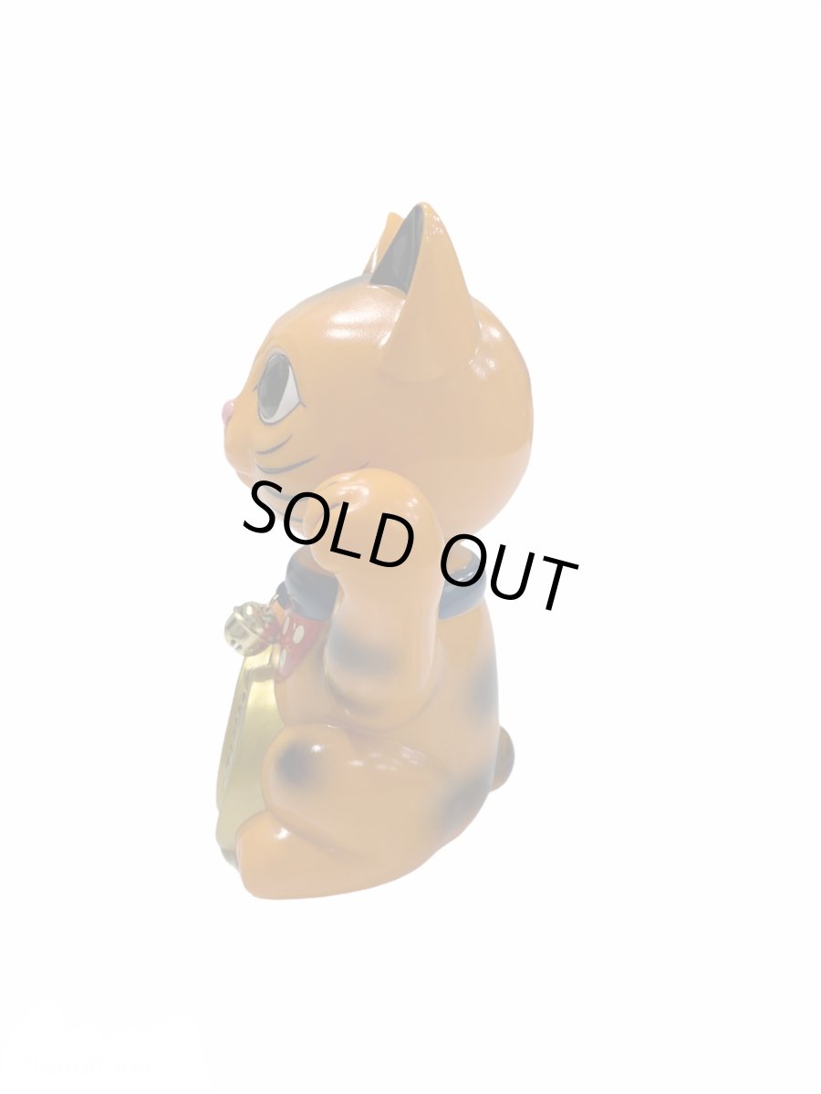 画像2:  BOBBLING HEAD LUCKY CAT FULL COLOR ORANGE Ver.[名入れサービス] (2)