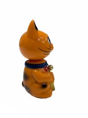 画像4:  BOBBLING HEAD LUCKY CAT FULL COLOR ORANGE Ver.[名入れサービス] (4)