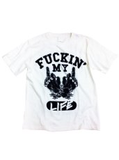 画像1: FUCKI'N MY LIFE T-SHIRT WHITE (1)