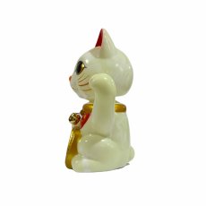 画像2: BOBBLING HEAD LUCKY CAT FULL COLOR MARBLE GLOW WHITE Ver.[名入れサービス] (2)