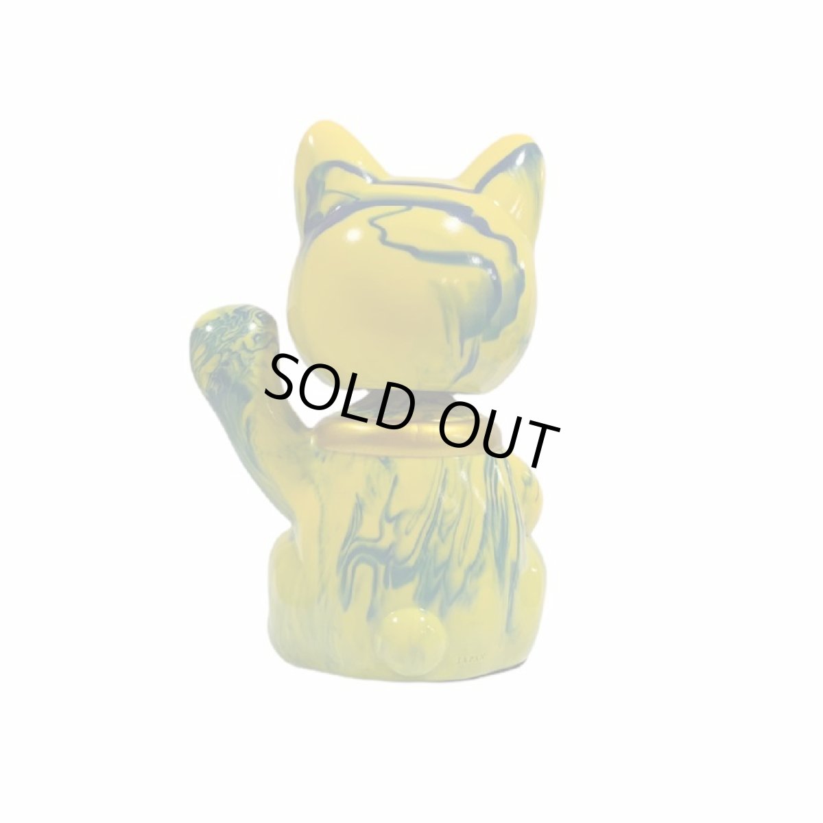 画像3: BOBBLING HEAD LUCKY CAT FULL COLOR MARBLE YELLOW GREEN Ver.[名入れサービス] (3)