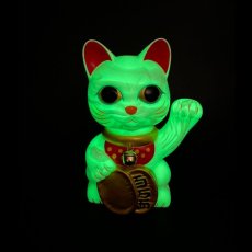 画像5: BOBBLING HEAD LUCKY CAT FULL COLOR MARBLE GLOW WHITE Ver.[名入れサービス] (5)