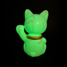 画像6: BOBBLING HEAD LUCKY CAT FULL COLOR MARBLE GLOW WHITE Ver.[名入れサービス] (6)