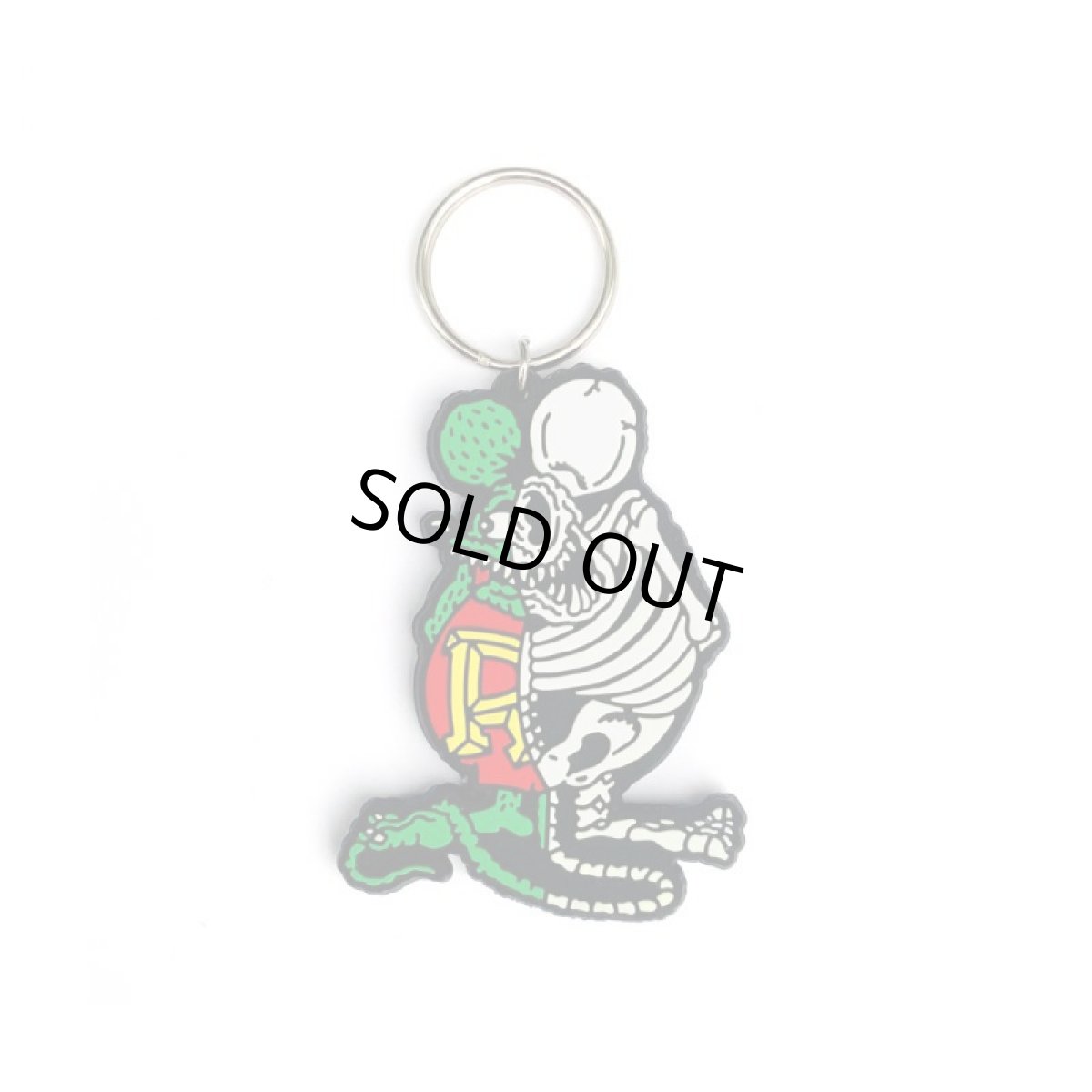 画像1: X-RAY RAT FINK RUBBER KEY HOLDER  (1)