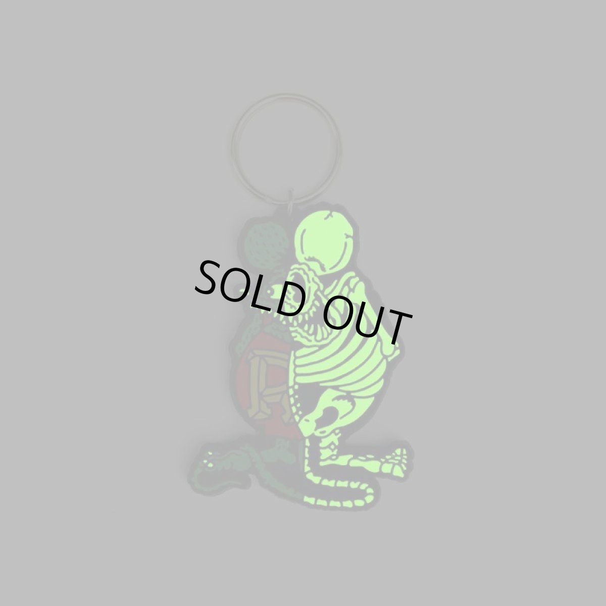 画像3: X-RAY RAT FINK RUBBER KEY HOLDER Glow in the Dark Ver. (3)