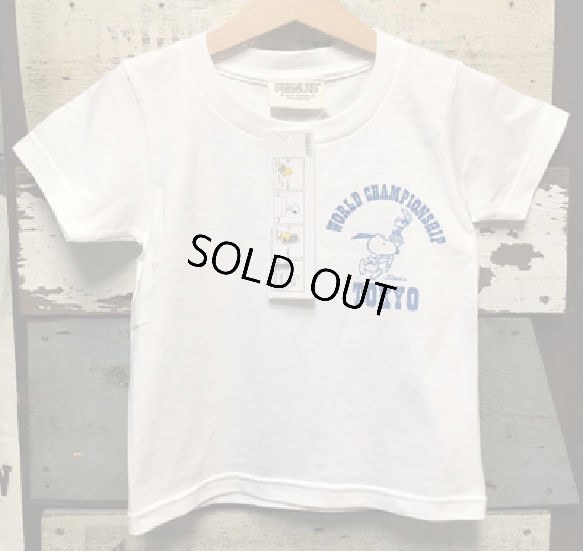 画像2: KIDS BUDDY 別注 PEANUTS スヌーピー キッズ Tシャツ WORLD CHAMPIONSHIP TOKYO (2)