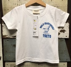 画像2: KIDS BUDDY 別注 PEANUTS スヌーピー キッズ Tシャツ WORLD CHAMPIONSHIP TOKYO (2)