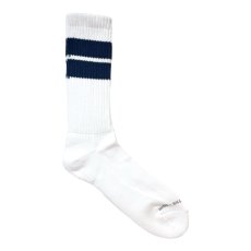 画像3: [FRUIT OF THE LOOM ] CUSTOM 八咫烏  SOCKS [LONG / Navy]  (3)