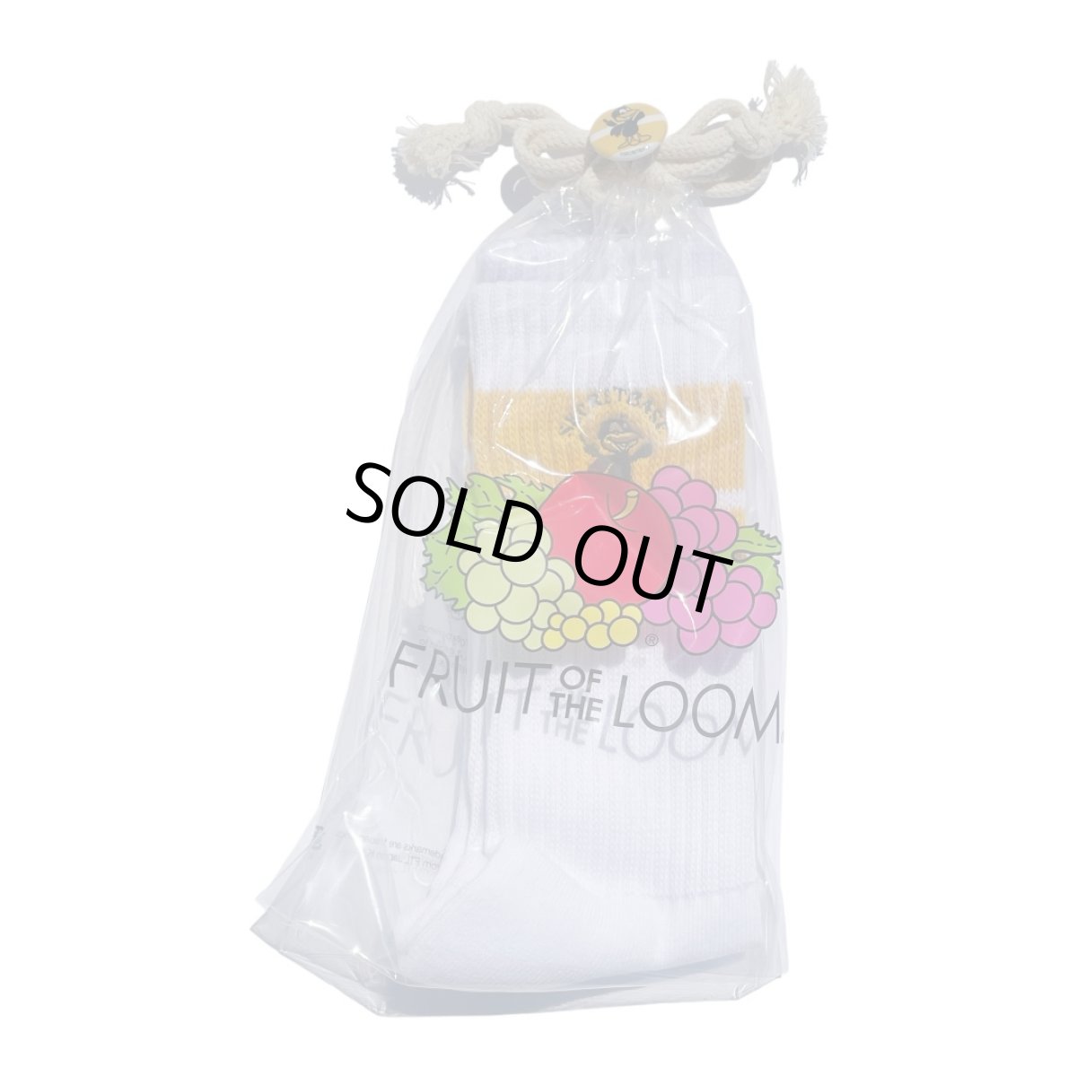 画像4: [FRUIT OF THE LOOM ] CUSTOM 八咫烏  SOCKS [LONG / Yellow]  (4)