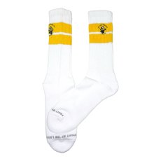 画像2: [FRUIT OF THE LOOM ] CUSTOM 八咫烏  SOCKS [LONG / Yellow]  (2)