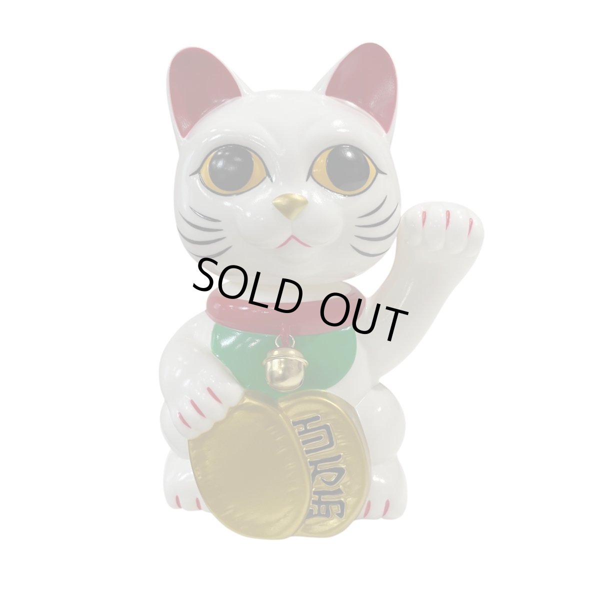 画像1: BOBBING HEAD LUCKY CAT FULL COLOR White Ver.[名入れサービス] (1)