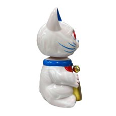 画像2: BOBBING HEAD LUCKY CAT FULL COLOR Marble  Lavender Ver.[名入れサービス] (2)