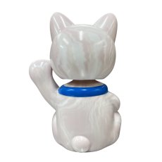 画像4: BOBBING HEAD LUCKY CAT FULL COLOR Marble  Lavender Ver.[名入れサービス] (4)