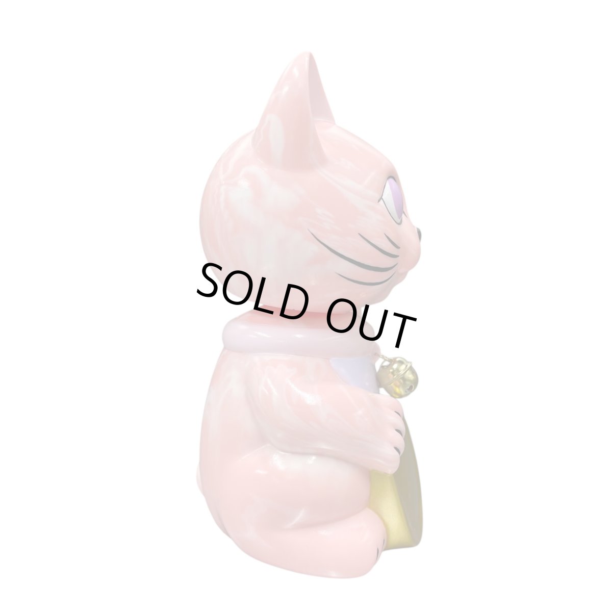 画像2: BOBBING HEAD LUCKY CAT FULL COLOR Marble PINK Ver.[名入れサービス] (2)