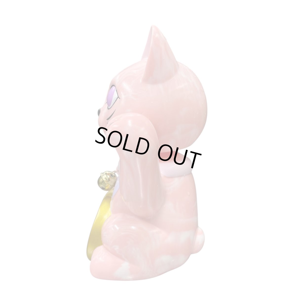 画像3: BOBBING HEAD LUCKY CAT FULL COLOR Marble PINK Ver.[名入れサービス] (3)