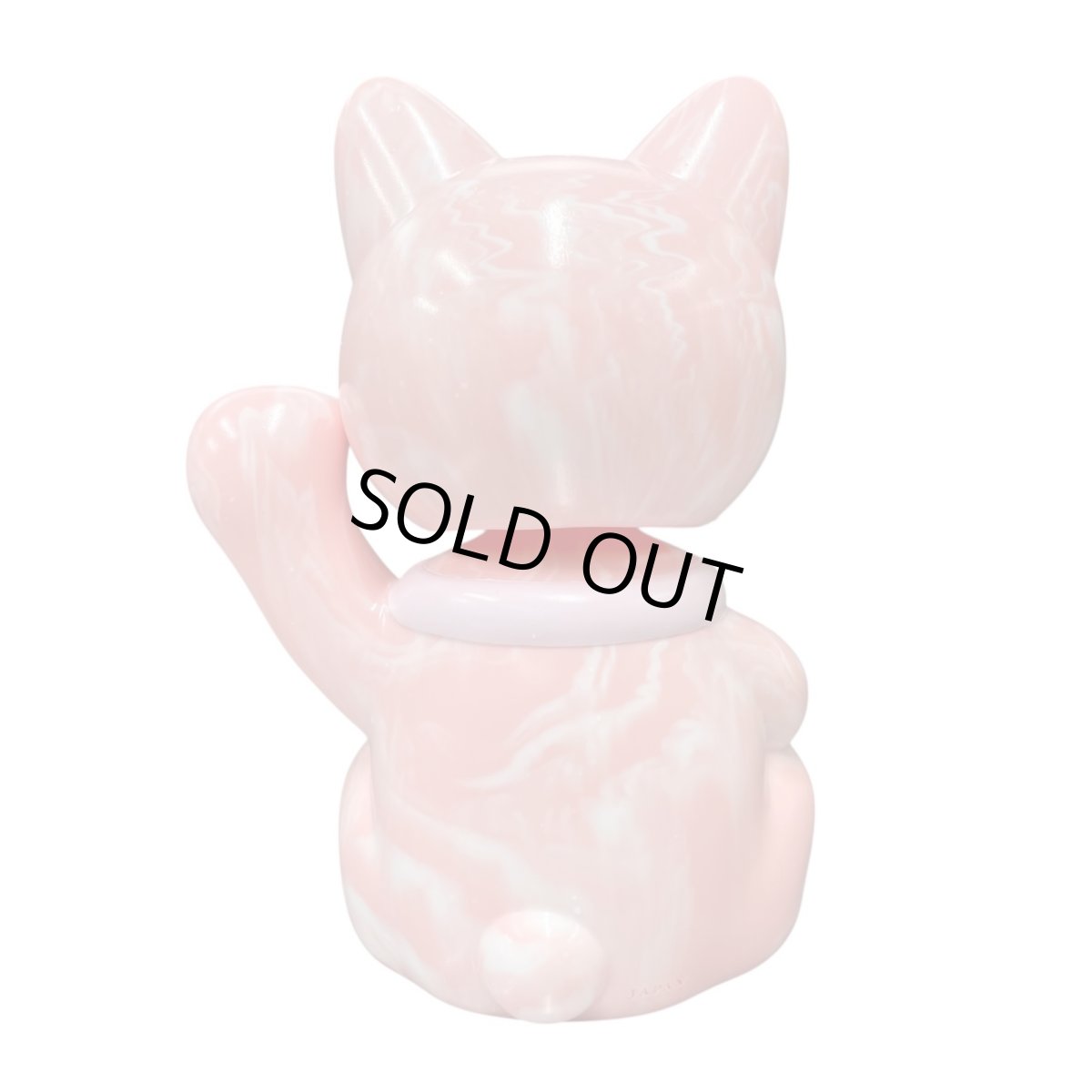 画像4: BOBBING HEAD LUCKY CAT FULL COLOR Marble PINK Ver.[名入れサービス] (4)