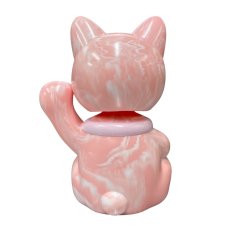 画像4: BOBBING HEAD LUCKY CAT FULL COLOR Marble PINK Ver.[名入れサービス] (4)