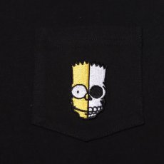 画像4: THE SIMPSONS x SECRET BASE x atmos BART EMBROIDERY POCKET LS TEE BLACK (4)