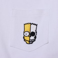 画像4: THE SIMPSONS x SECRET BASE x atmos BART EMBROIDERY POCKET LS TEE WHITE (4)