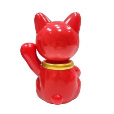 画像2: [DX set] BOBBLING HEAD LUCKY CAT FULL COLOR RED Ver.[名入れサービス] (2)