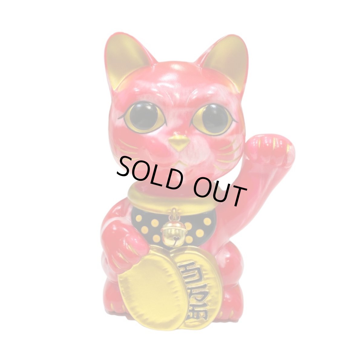 画像6: [DX set] BOBBLING HEAD LUCKY CAT FULL COLOR RED Ver.[名入れサービス] (6)